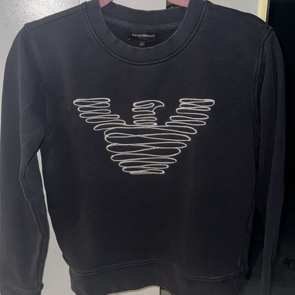 Emporio Armani Dark Sweatshirt with Logo
